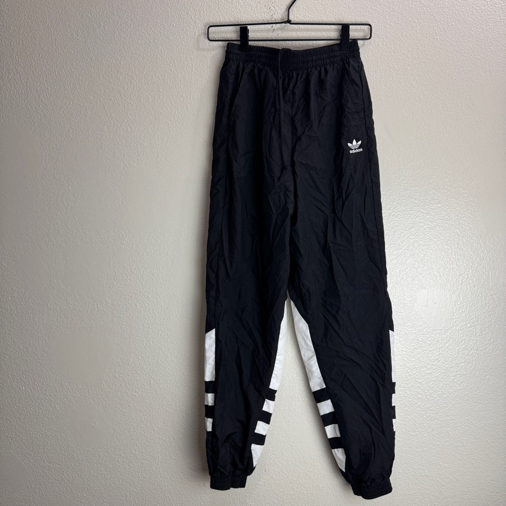 Adidas Logo Sweatpants Windbreaker Vintage Size XS - Picture 2 of 11